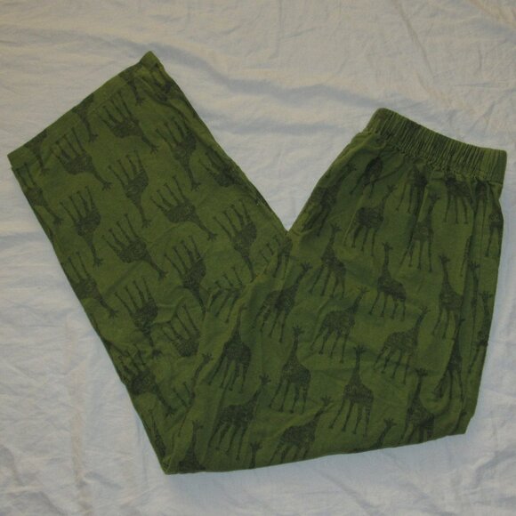Catalog Favorites Giraffe Print Flannel Pajama PJ Lounge Pants Women's sz Small - Picture 1 of 3